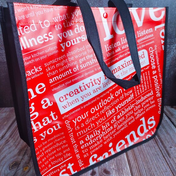 (3) Lululemon Large Manifesto Reusable Tote - Shopper/Gym/Yoga/Beach/Swim Bag - Picture 4 of 10